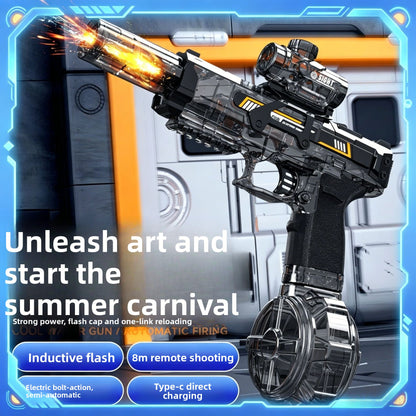 AquaBlast Pro™ — Electric Water Gun with LED Fire Effect