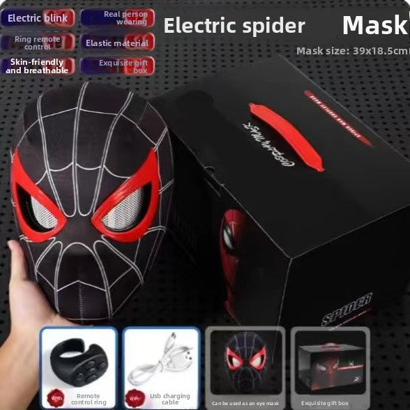 Spider Man Movable Eye LED Helmet with Remote Control