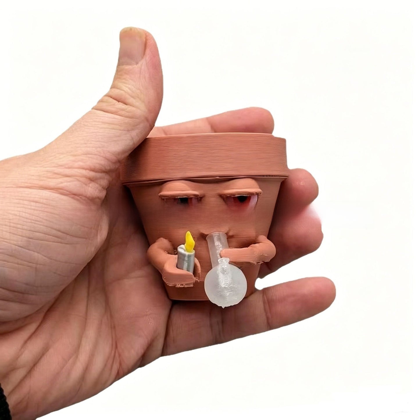 Smoking flowerpot