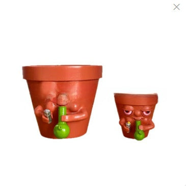 Smoking flowerpot