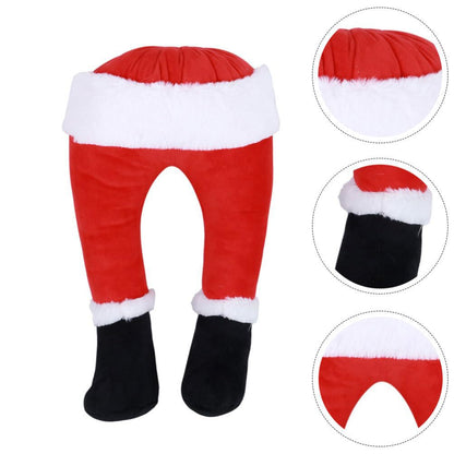 Stuck Santa Legs – Plush Christmas Tree Decoration
