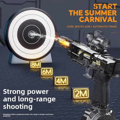 AquaBlast Pro™ — Electric Water Gun with LED Fire Effect
