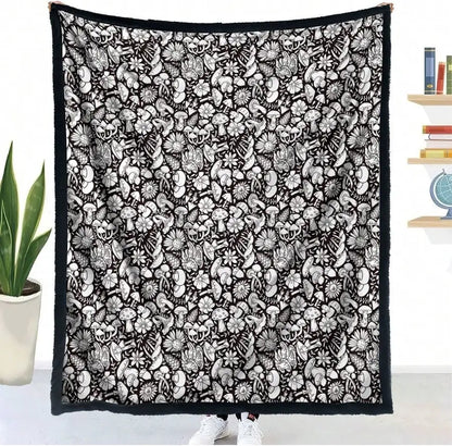 🌸 Kids Color & Wash Floral Coloring Blanket — Free Markers Included!