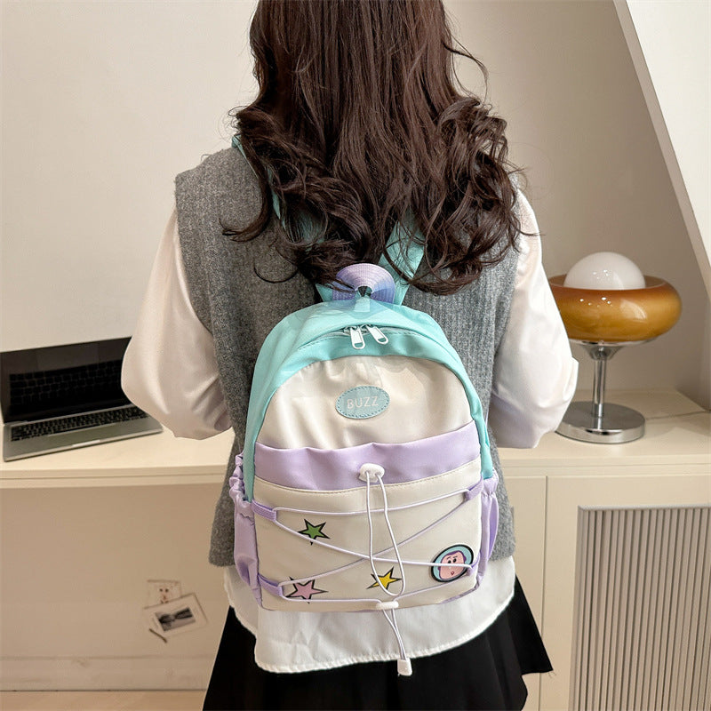 Cowboy Western Plaid Kids Backpack — Cow Print Lightweight School Bag