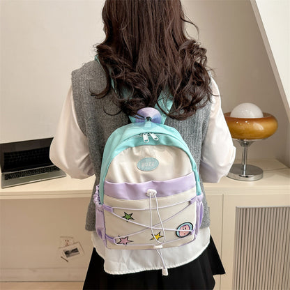 Cowboy Western Plaid Kids Backpack — Cow Print Lightweight School Bag