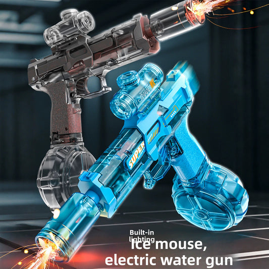 AquaBlast Pro™ — Electric Water Gun with LED Fire Effect